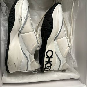 Jimmy Choo Raine Sneakers. Need to be taken to a cleaner. Yes they are dirty lol